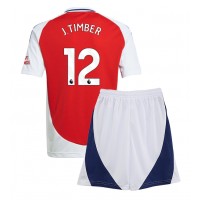 Maglie da calcio Arsenal Jurrien Timber #12 Prima Maglia Bambino 2024-25 Manica Corta (+ Pantaloni corti)